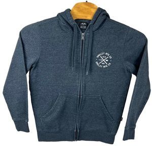 Oakley Mens‎ Gray Full Zip Hooded Sweatshirt Small